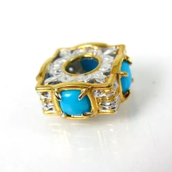 18k / Silver Gems en Vogue Turquoise Charm